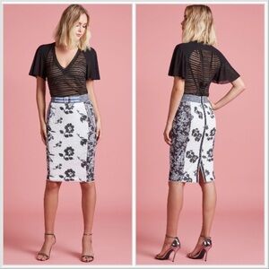 BYRON LARS Sequin Pencil Skirt in Maritime sz 0